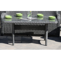 Стл з ротангу Амелія сірий, 154*95*71