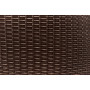 Стіл зі штучного ротангу Корфу коричневий, 80*80*75
