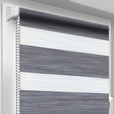 Рулонна штора День-Ніч Oasis Рустик Сіра 57.5х170 см