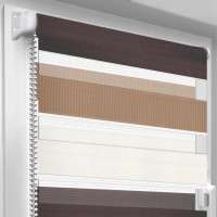 Рулонна штора День-Ніч Oasis Трініті Капучино 150х170 см