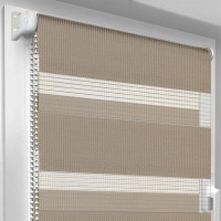 Рулонна штора День-Ніч Oasis Мокко 750 х 1700 мм