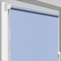 Рулонна штора ТМ "DecoSharm" Льон 2074 відкритого типу Блакитний 2000 x 1700 мм