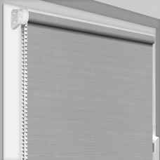 Рулонна штора ТМ "DecoSharm" Льон 7436 відкритого типу Світло-сірий 575 x 1700 мм